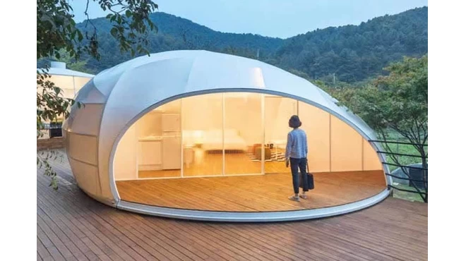 日本首次引進的「Raindrop Tent」住宿設施開放了！
大型豪華露營營地營運中